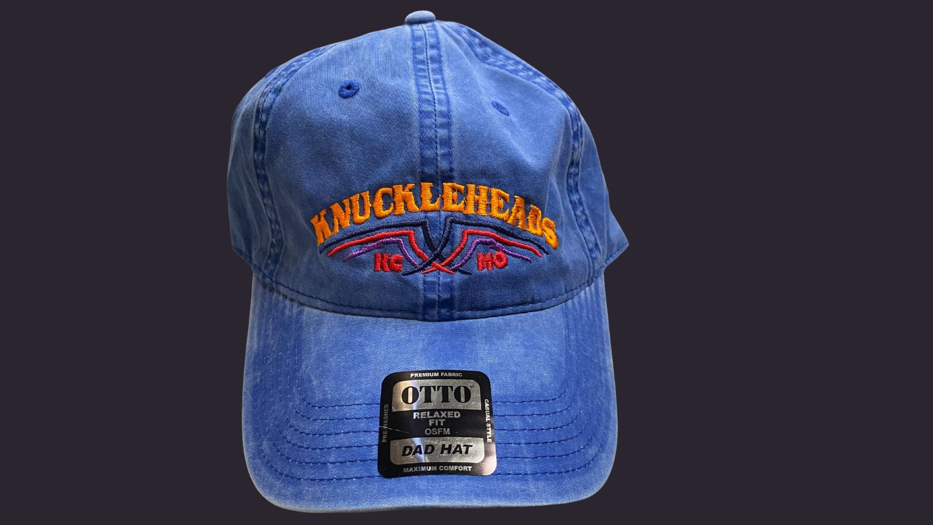 Hat Blue pinstripe Logo
