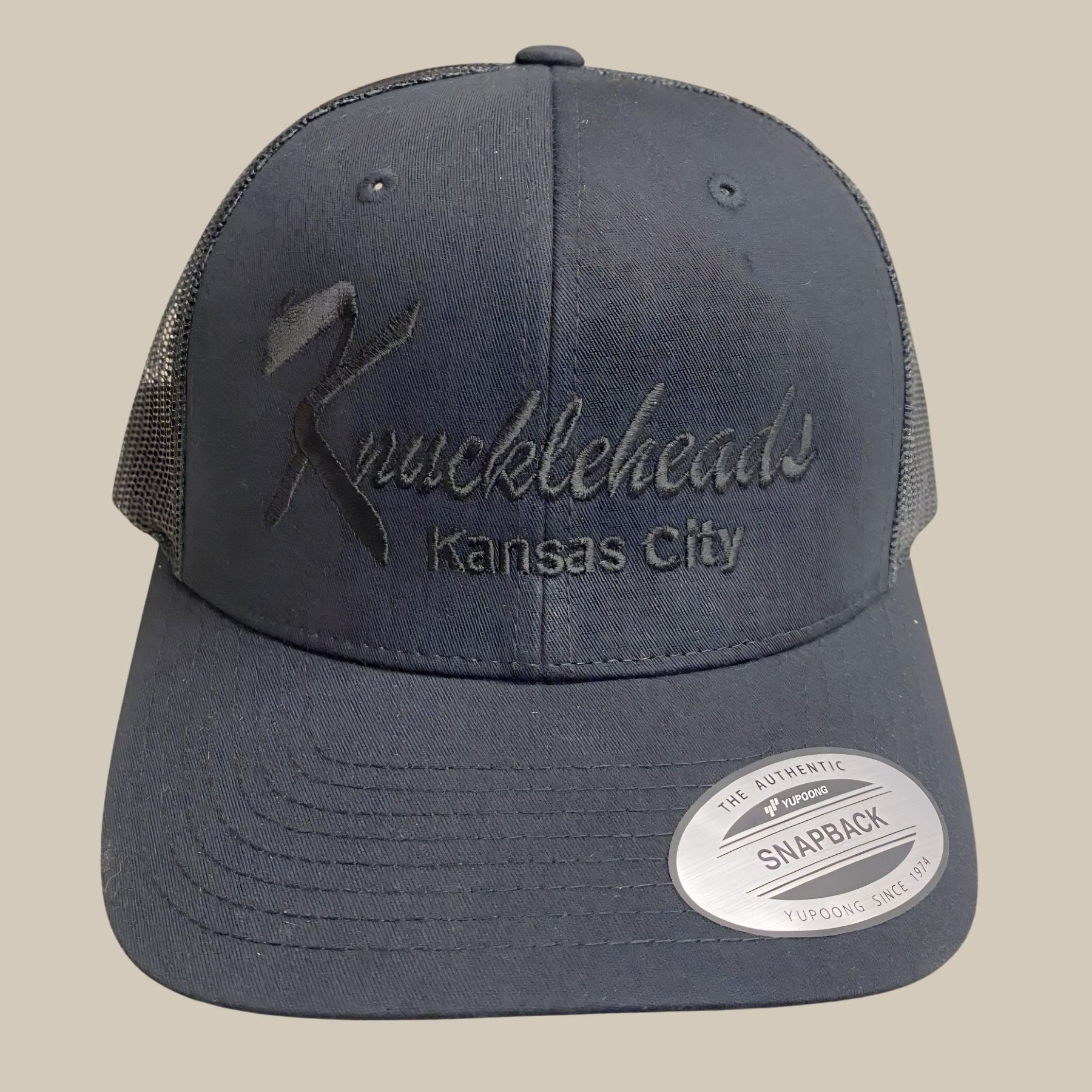 Hat Black Mesh Back