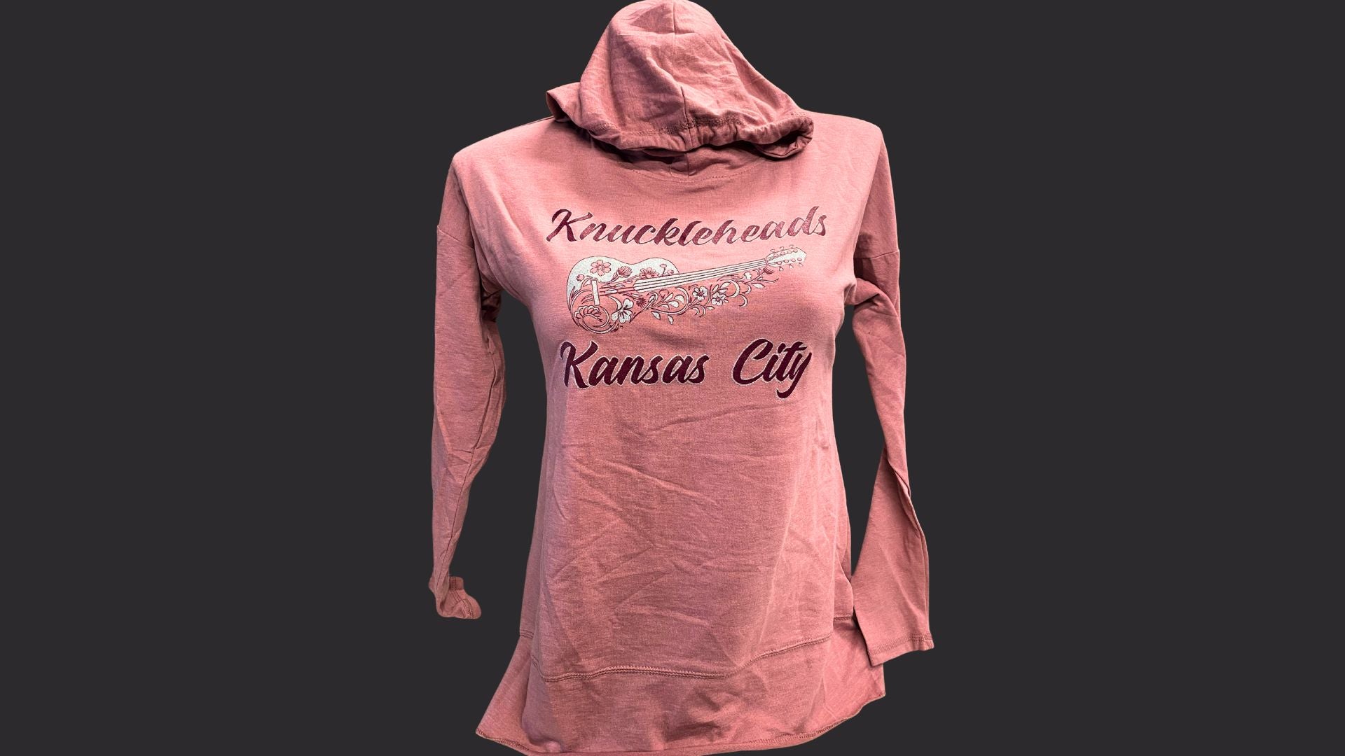 Guitar Pink Hoodie Shirt (W)