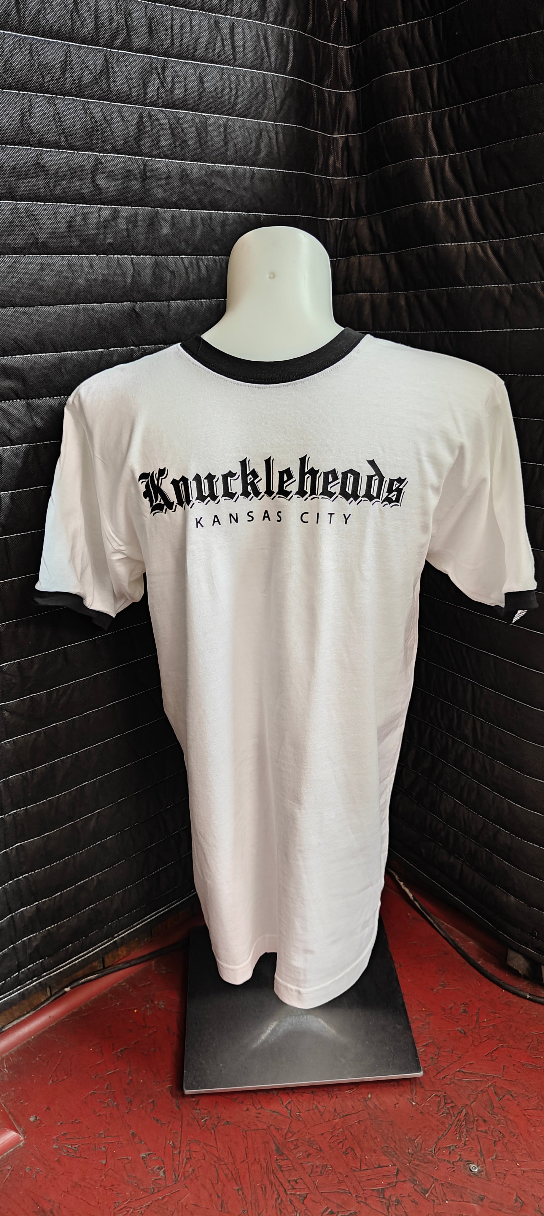 Gothic White Ringer Tee (M)