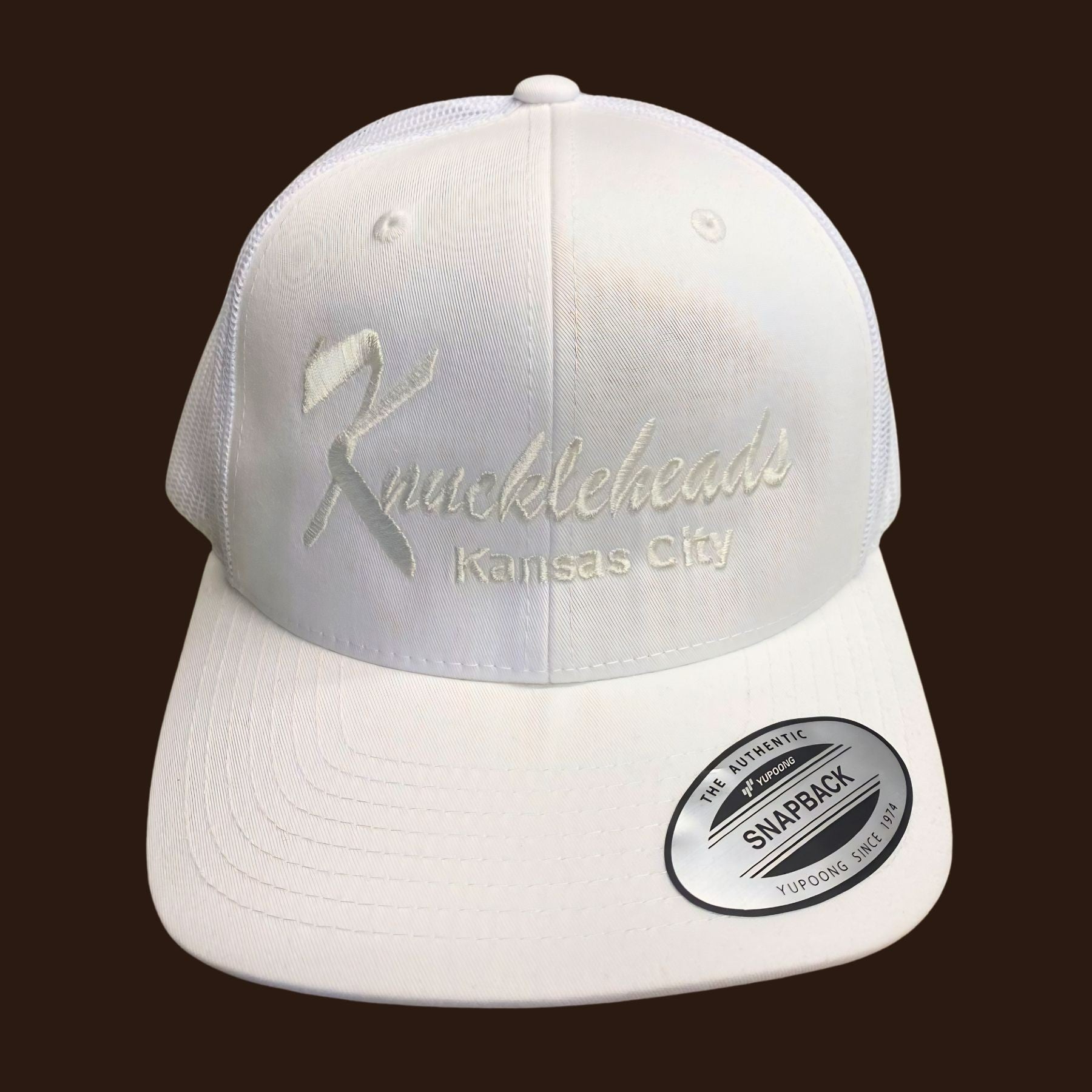 Hat White Mesh Back